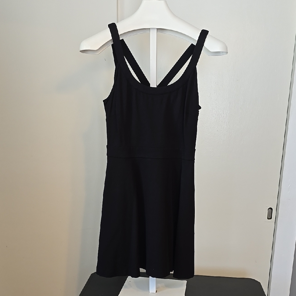 Classic Black Strappy Women's Dress